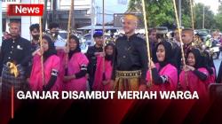 Berkunjung ke Istana Kedatuan Luwu, Warga Sambut Meriah Ganjar Pranowo<