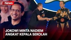 Di Atas Panggung, Jokowi Minta Nadiem Angkat Guru yang Berdedikasi 30 Tahun Jadi Kepala Sekolah