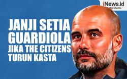 Infografis Janji Setia Pep Guardiola jika Manchester City Turun Kasta