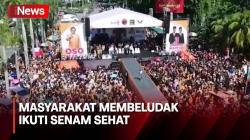 Ribuan Masyarakat Antusias Ikuti Senam Sehat Bersama Ganjar-Mahfud di Pontianak