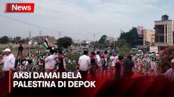 Ratusan Ribu Warga Depok Ikuti Aksi Damai Bela Palestina di Kawasan GDC<
