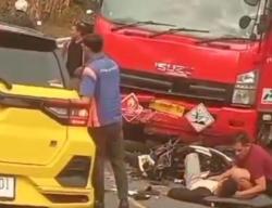 Viral Kecelakaan di Gunungkidul, Motor Hancur usai Tabrak Truk Tangki Pertamina<