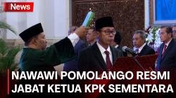 Nawawi Pomolango Resmi Dilantik Sebagai Ketua KPK Sementara Gantikan Firli Bahuri