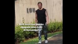 Heboh Paul Banks Vokalis Band Interpol Kepergok Jalan Santai di Semanggi Jakarta