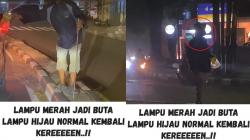 Viral Aksi Pengemis Pura-pura Buta di Lampu Merah Jalan Siliwangi Bandung<