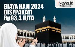 Infografis Biaya Haji 2024 Disepakati Rp93,4 Juta