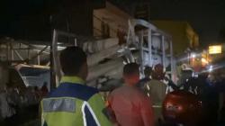 Truk Pengangkut Gas Meledak di Cibadak, Arus Lalu Lintas Jalan Raya Sukabumi-Bogor Ditutup<