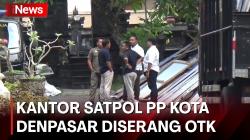 Kantor Satpol PP Kota Denpasar Diserang OTK, Ada yang Bawa Senpi