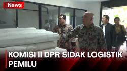  Komisi II DPR Sidak Gudang KPUD Sidoarjo, Pastikan Logistik Pemilu Aman 