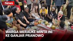 Ini Momen Warga Merauke Minta Traktor ke Ganjar saat Dialog dan Makan Bersama