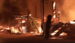  Pasar Simpang Sebabi Kotawaringin Timur Terbakar, Puluhan Lapak Ludes