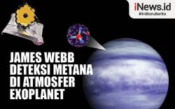 Infografis James Webb Deteksi Metana di Atmosfer Exoplanet