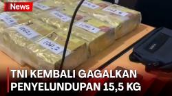 Dibawa 2 Kurir, Penyelundupan 15,5 Kg Sabu Asal Malaysia Digagalkan Satgas Pamtas TNI