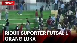 Suporter  Ricuh saat Pertandingan Futsal di GOR Ciracas, 1 Orang  Luka