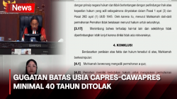 Mahkamah Konstitusi Tolak Gugatan Batas Usia Capres-Cawapres Minimal 40 Tahun