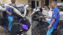 Viral Modifikasi Motor Nyentrik ala Bapak-Bapak, Ada Kepala Kambing dan Suara Mbe