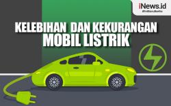 Infografis Kelebihian dan Kekurangan Mobil Listrik