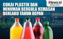Infografis Cukai Plastik dan Minuman Bergula Kemasan Berlaku Tahun Depan