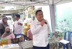 Caleg Perindo Berman Nainggolan Gelar Bazar Murah di Pisangan Timur, Distribusikan 1.750 Paket Sembako 