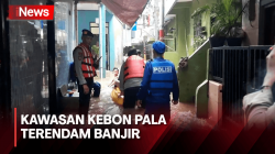 Kawasan Kebon Pala Kembali Terendam Banjir 1 Meter Pagi Ini