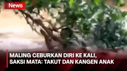 Maling Motor Ceburkan Diri ke Kali Pesanggrahan, Saksi Mata: Takut dan Kangen Anak