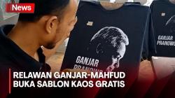 Bentuk Dukungan Anak Muda, Relawan Ganjar-Mahfud Buka Posko Sablon Kaos Gratis
