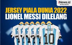 Infografis Jersey Piala Dunia 2022 Lionel Messi Dilelang