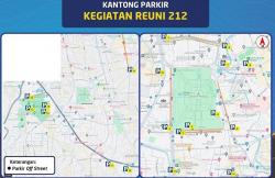 Dishub DKI Siapkan 18 Kantong Parkir Sambut Massa Munajat Reuni PA 212