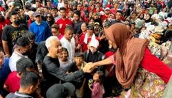  Serunya Ganjar Pranowo Berolahraga Pagi Bersama Ribuan Warga di CFD Lombok<