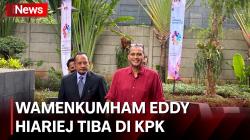 Penampakan Wamenkumham Eddy Hiariej Tiba di KPK, Diperiksa sebagai Saksi Suap dan Gratifikasi