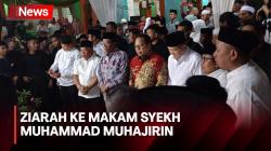 Mahfud MD Didampingi HT Ziarah ke Makam Syekh Muhammad Muhajirin