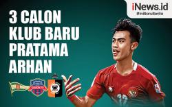 Infografis 3 Calon Klub Baru Pratama Arhan