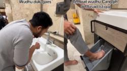 Viral Video Perlihatkan Wastafel Wudhu Canggih di Masjid Istiqlal Jakarta Pusat