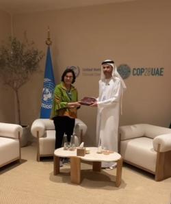 Sri Mulyani Bertemu Menkeu Uni Emirat Arab, Bahas Upaya Penanganan Iklim