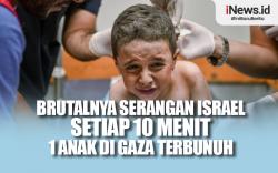 Infografis Brutalnya Serangan Israel, Setiap 10 Menit 1 Anak di Gaza Terbunuh