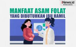 Infografis Manfaat Asam Folat yang Dibutuhkan Ibu Hamil 