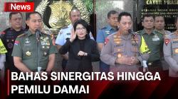  Silaturahmi Panglima TNI-Kapolri, Bahas Sinergisitas hingga Pemilu Damai