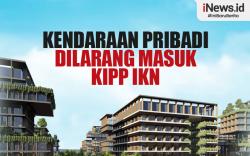Infografis Kendaraan Pribadi Dilarang Masuk KIPP IKN
