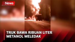 Angkut 24 Ribu Liter Metanol,  Truk Tangki Meledak di Jalan Tol Jombang