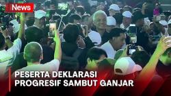 Capres Ganjar Pranowo Ikut Acara Deklarasi Progresif, Peserta Berebut Salaman