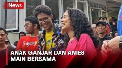 Melihat Keseruan Anak Ganjar dan Anies Main Bersama, Ditemani Juga Ketua Relawan Prabowo