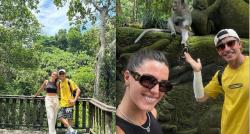 Masih Betah di Bali, Marc Marquez dan Kekasih Asyik Liburan ke Monkey Forest Ubud