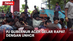 Rapat dengan UNHCR, Pj Gubernur Aceh Bahas Nasib Pengungsi Rohingnya