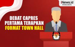 Infografis Debat Capres Pertama Terapkan Format Town Hall