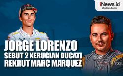 Infografis Jorge Lorenzo Sebut 2 Kerugian Ducati Rekrut Marc Marquez