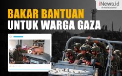 Infografis Tentara Israel Bakar Bantuan untuk Warga Gaza