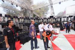 Suasana Persiapan Debat Perdana Capres Cawapres Pilpres 2024