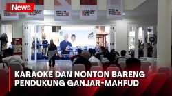 Cairkan Ketegangan, Pendukung Ganjar-Mahfud Gelar Karaoke dan Nonton Bareng