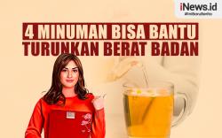 Infografis Daftar 4 Minuman yang Bisa Bantu Turunkan Berat Badan 