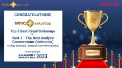 Top! MNC Sekuritas Raih Penghargaan Internasional di 2 Kategori Asiamoney Brokers Poll 2023 